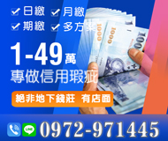 「台南借錢」專做信用瑕疵，絕非地下錢莊有店面，1-49萬，日繳期繳月繳多方案「即樂貸」